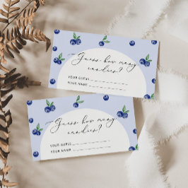 Berry Heidelbeere wie viele Bonbons im Glas Begleitkarte