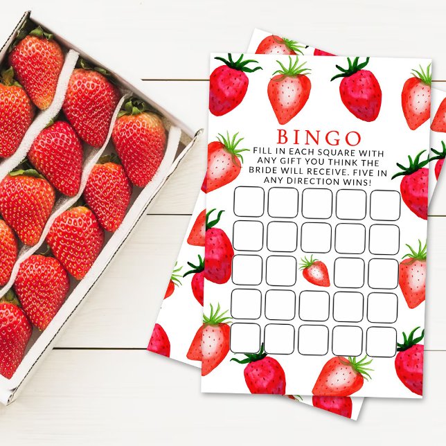 Berry in Liebe Erdbeere Brautparty Bingo Game (Von Creator hochgeladen)