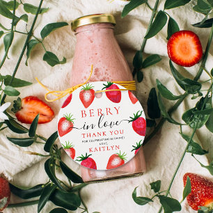 Berry in Liebe Erdbeere Brautparty Geschenkanhänger