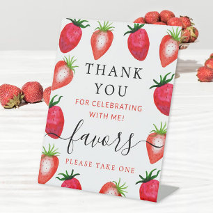 Berry in Liebe Strawberry Brautparty Bevorzugung Sockelschild