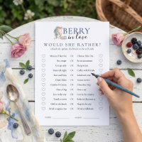 Berry in Love Würde Sie Eher Brautparty-Karte