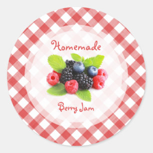 Berry Jam Red Fruits Mix Runder Aufkleber