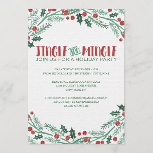 Berry Jingle und Mingle Holiday Party Einladungen
