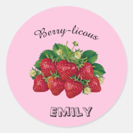 Berry-licous Runder Aufkleber