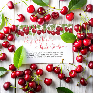 Berry Liebe ist ein süßes Rezept für die Braut Begleitkarte