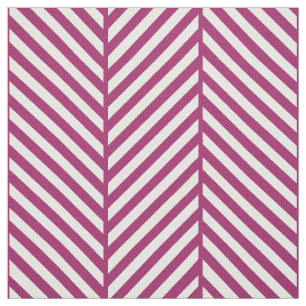 Berry Lila Herringbone Large Scale Stoff