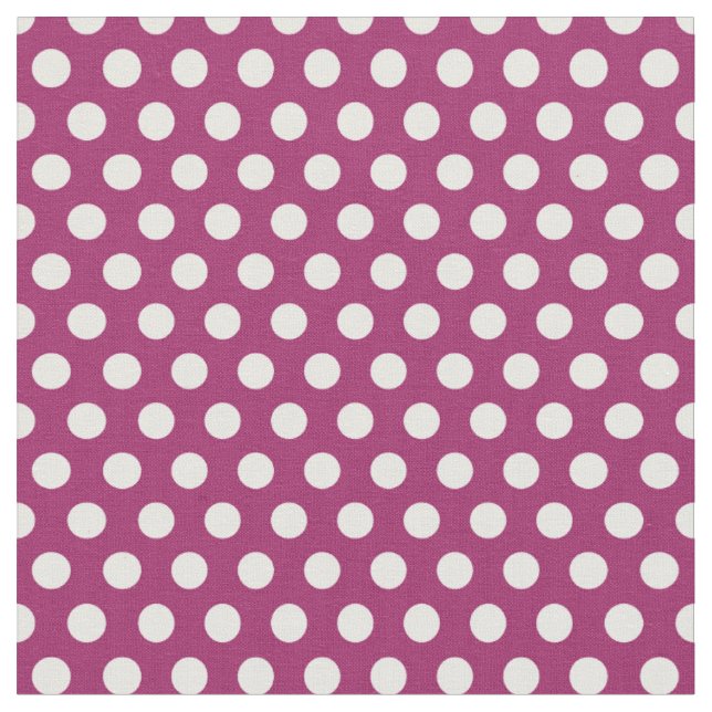 Berry Lila Polka Dots Stoff (Nahaufnahme)