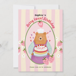 Berry Lovely First Geburtstag Einladung