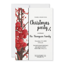 Berry Merry Christmas Party Holiday Party