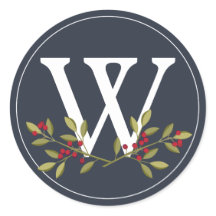 Berry Merry Christmas Umschlag Aufkleber