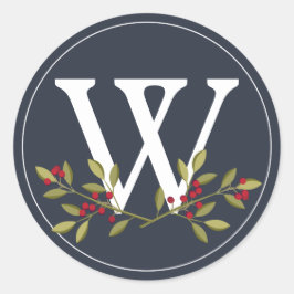 Berry Merry Christmas Umschlag Aufkleber