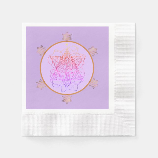 Berry Passover Magen David Star Paper Serviette (Vorderseite)