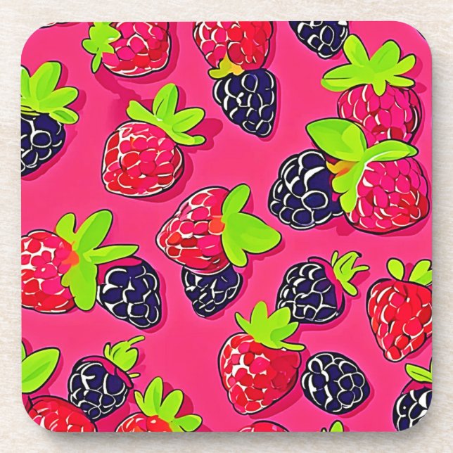 Berry Patch: Sweet Design Getränkeuntersetzer (Vorderseite)