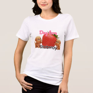 "Berry Paws: Hunde-Liebe & Erdbeerdesign" Tri-Blend Shirt