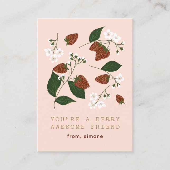 Berry Phantastisch Strawberry Class Cafè Lugano Begleitkarte (Vorderseite)