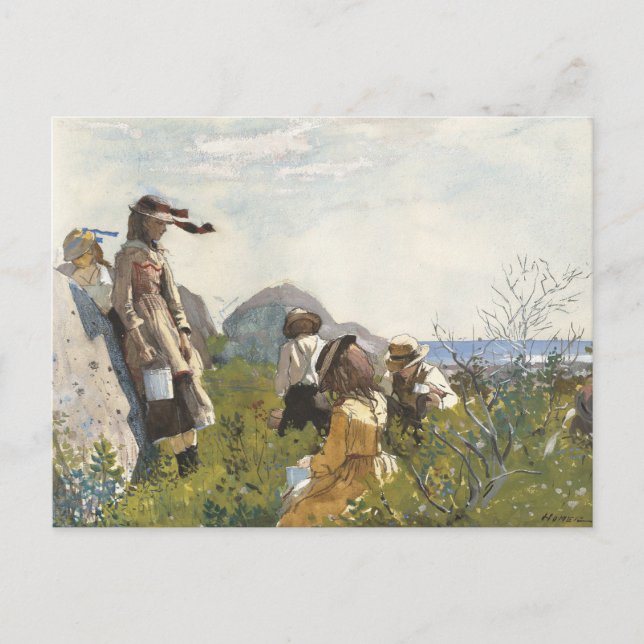 Berry Pickers | Winslow Homer Postkarte (Vorderseite)