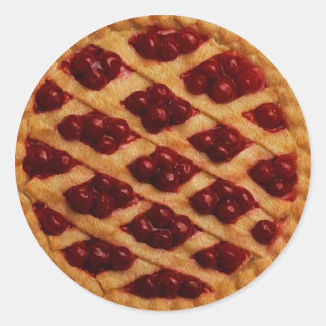 Berry Pie Runder Aufkleber (Vorderseite)