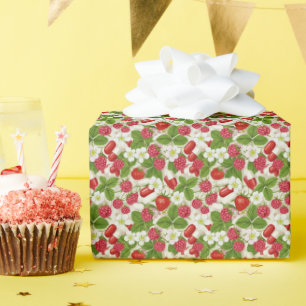 Berry & Pill Pattern Pharmacy Geschenkpapier