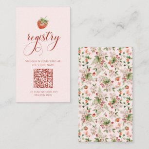 Berry Registry Card Begleitkarte
