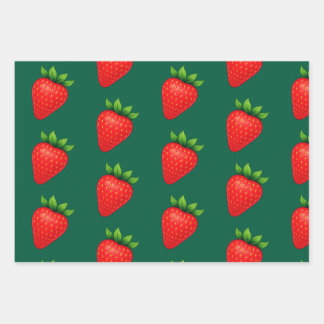 Berry Sassy™ Erdbeer-Geschenkpapier – Junie Fer Geschenkpapier Set