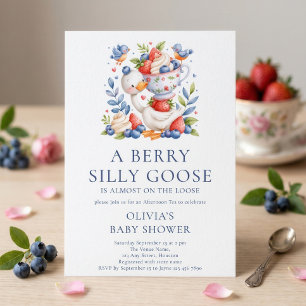 Berry Silly Goose Nachmittagstee Baby Shower Einladung