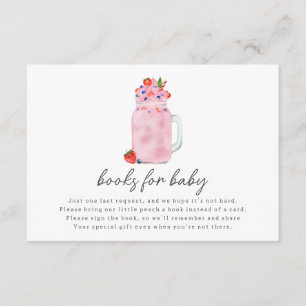 Berry Smoothie Baby Showbuchanfrage Begleitkarte