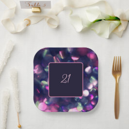 Berry Sparkle Paper Plate Pappteller