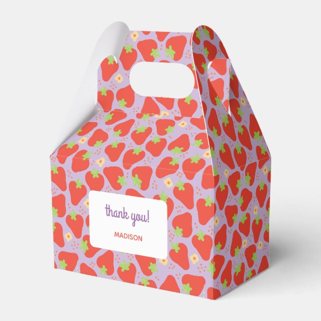 Berry Special Strawberry Birthday - Plum Geschenkschachtel (Vorderseite)