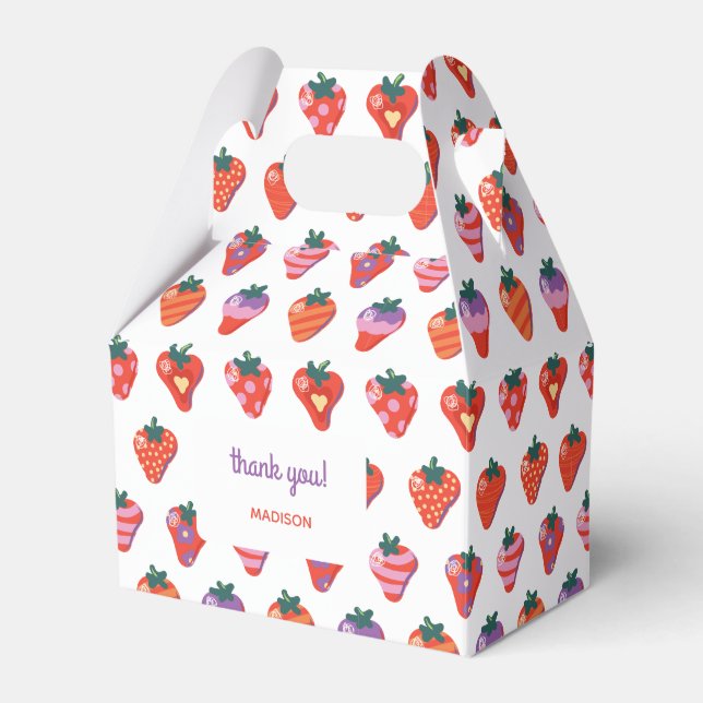 Berry Special Strawberry Birthday - White Geschenkschachtel (Vorderseite)