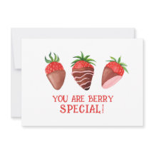 Berry Special Valentine Card, Erdbeere