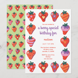 Berry Special zum Geburtstag Einladung - Kiwi