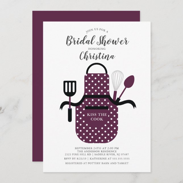 Berry Stock the Kitchen Bridal Dusche Einladung (Vorne/Hinten)