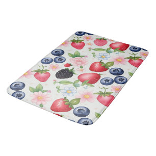 Berry Strawberry Blume Geburtstagsfeier für sie Badematte