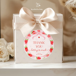 Berry Strawberry  Runder Aufkleber