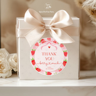 Berry Strawberry  Runder Aufkleber