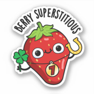 Berry Superstively Funny Frucht Pub Aufkleber