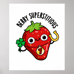 Berry Superstively Funny Frucht Pub Poster