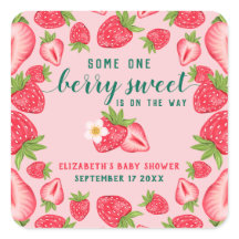 Berry süße Baby Erdbeere Baby Shower Custom