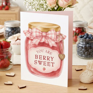 Berry süße Erdbeer-Marmelade-Baby-Shower Dankeskarte