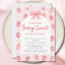 Berry süße Erdbeermädchen-Baby-Party