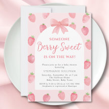 Berry süße Erdbeermädchen-Baby-Party