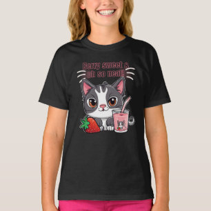 Berry-Süßkatze mit Erdbeermilkshake T-Shirt