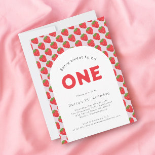 Berry sweet 1. Geburtstag Einladung
