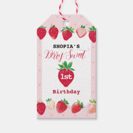 Berry Sweet 1. Geburtstag Geschenkanhänger