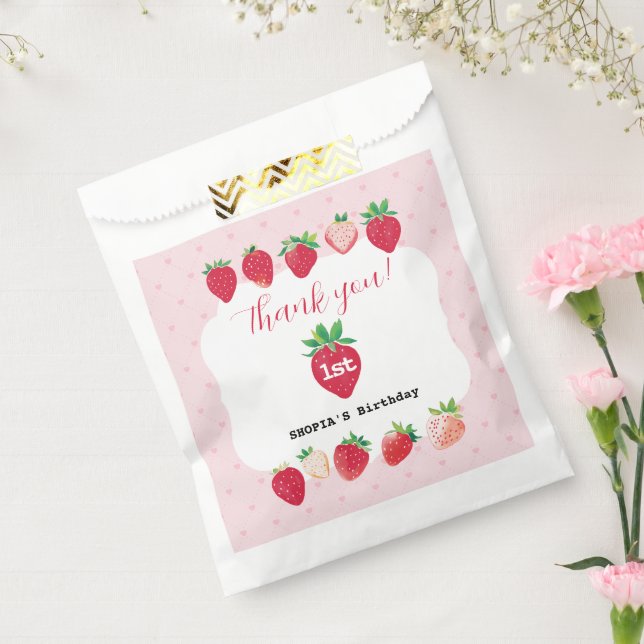 Berry Sweet 1. Geburtstag Geschenktütchen (Versiegelt)