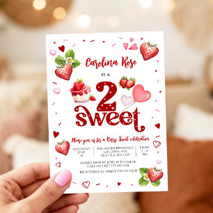 Berry Sweet 2. Geburtstagseinladung Einladung