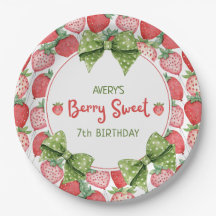 Berry Sweet 7th Birthday Strawberry Party 