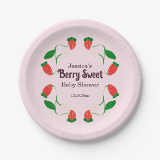Berry Sweet Art Nouveau Süße Babyparty Pappteller