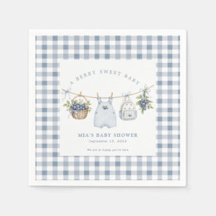 Berry Sweet Baby Clothesline Baby Shower  Serviette