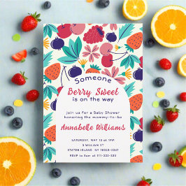 Berry Sweet Baby Dusche farbenfrohe Fruchtsommer Einladung
